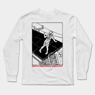 D.A.F. ::: Retro Style Fan Design Long Sleeve T-Shirt